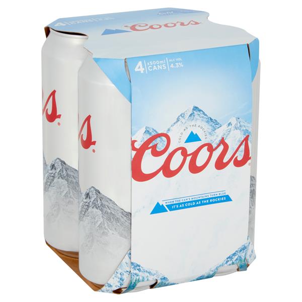 Coors Light 4pk 3.8%