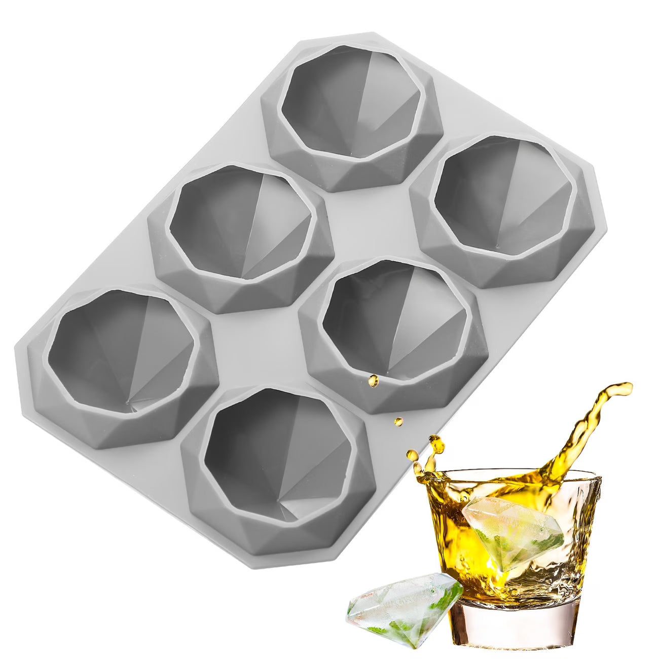 Diamond Ice Mould 4 Piece