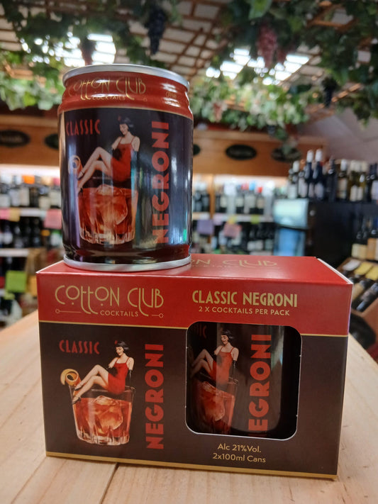 COTTON CLUN NEGRONI TWIN PACK 2 X 100ML CANS