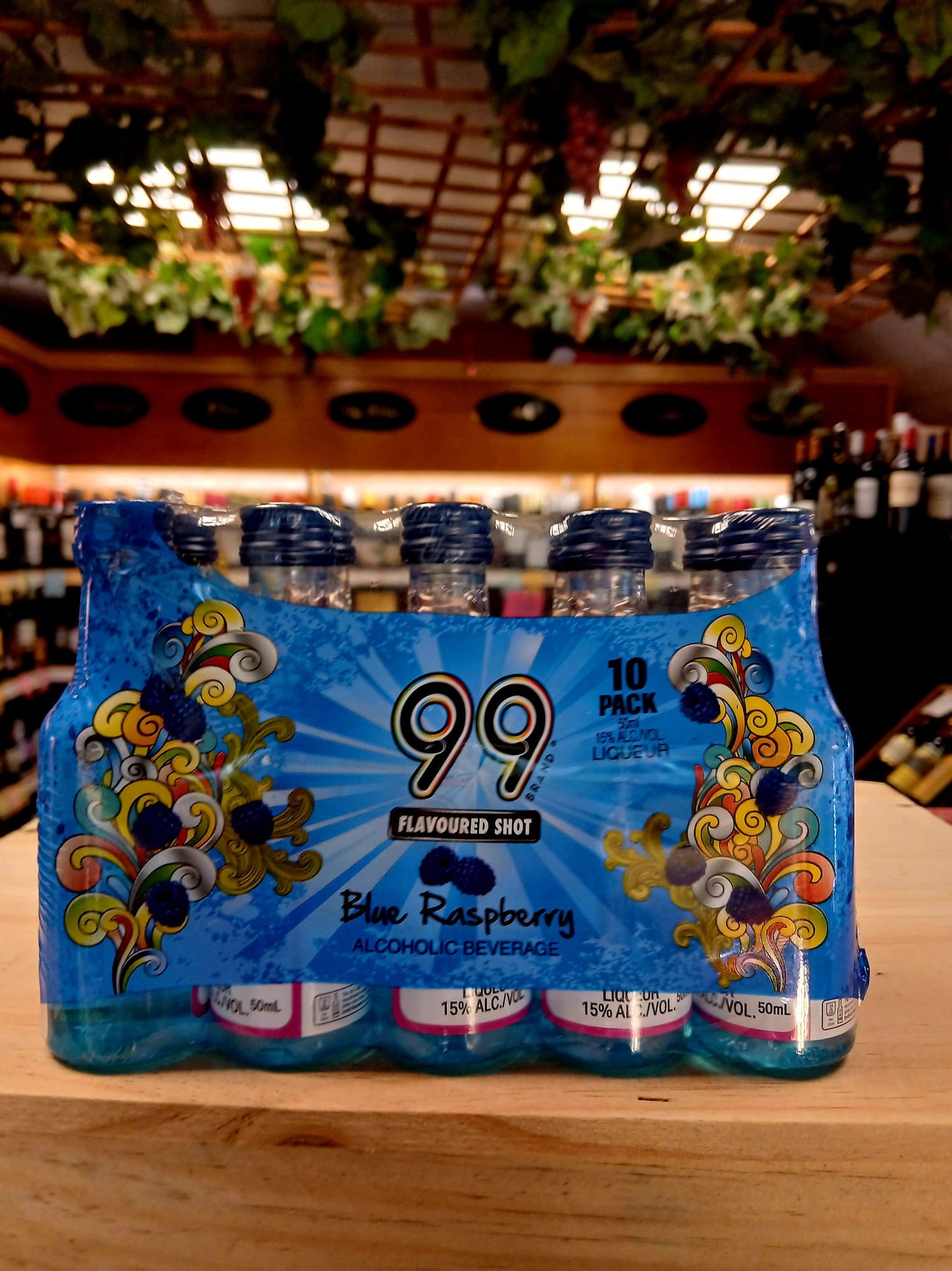 99 Shots Blue Raspberry 10 Pack