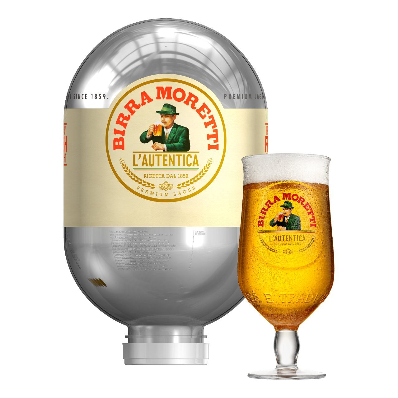 Birra Moretti Blade 8litre Keg - The GrapeVine Off Licence