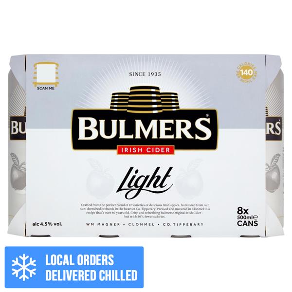 Bulmers Original Light Cider 8 pack