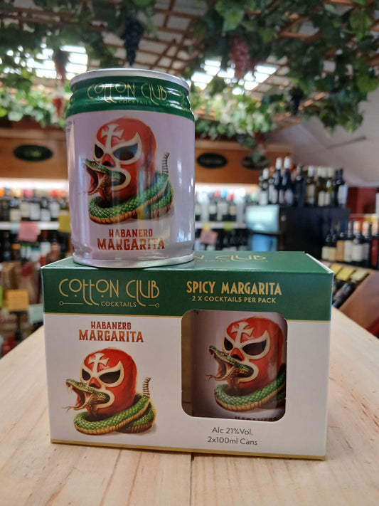 Cotton Club Habanero Margaritra Twin Pack 2 x 100ml Can