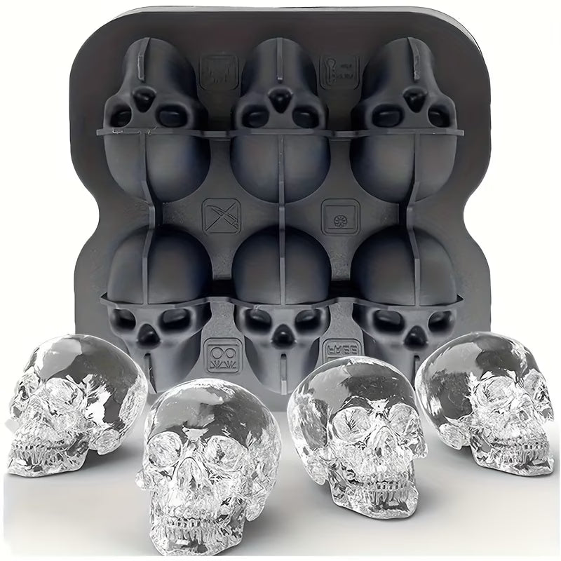 Skull Ice Cube Mould 4 piece