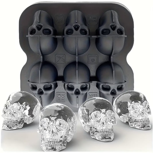 Skull Ice Cube Mould 4 piece